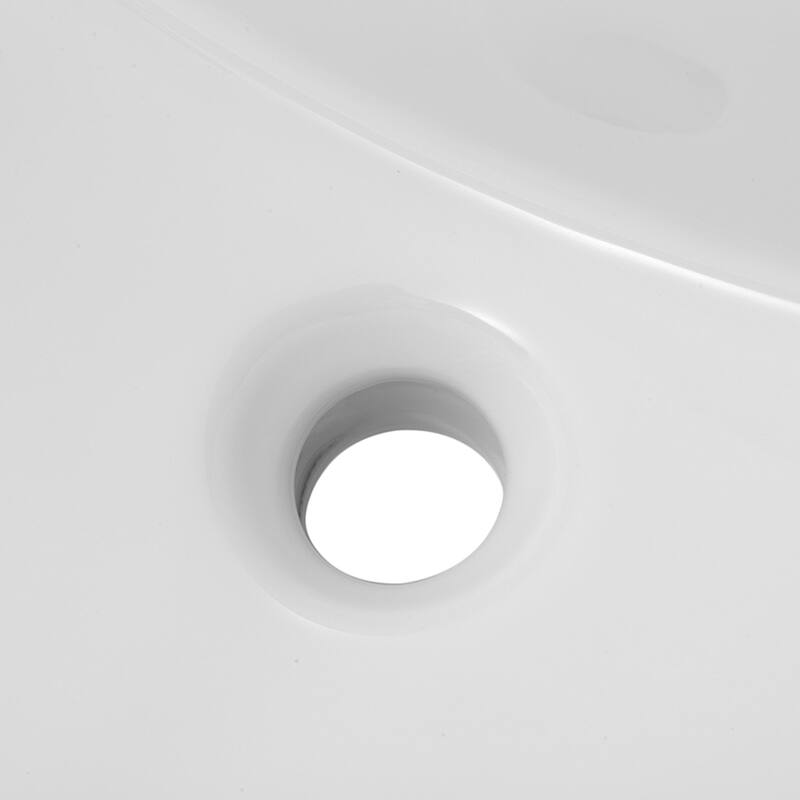 Lordear 21'' Undermount Vessel Sink Rectangle Porcelain Ceramic Lavatory Bathroom Sink (21 Inch)