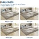 preview thumbnail 15 of 31, Garvee Washable Semicircle Geometric Stripes Area Rug