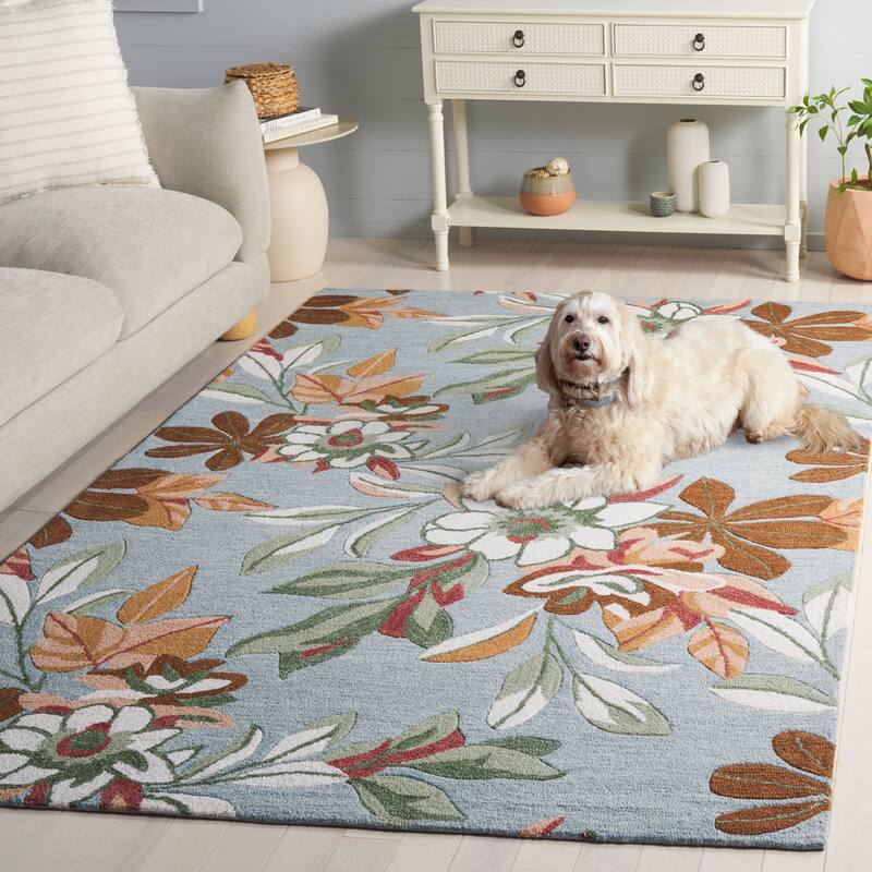 SAFAVIEH Handmade Jardin Annaros Floral Wool Rug