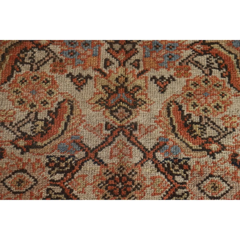 Hand Knotted Oriental 100% Wool Carpet Traditional Medallion Oranges & Rust Mahal Area Rug - 14' 5'' X 10' 11''