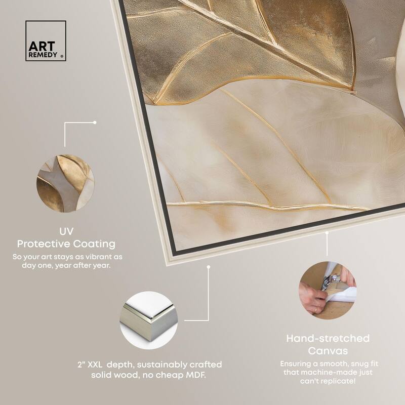 Golden Cascades Canvas by Art Remedy