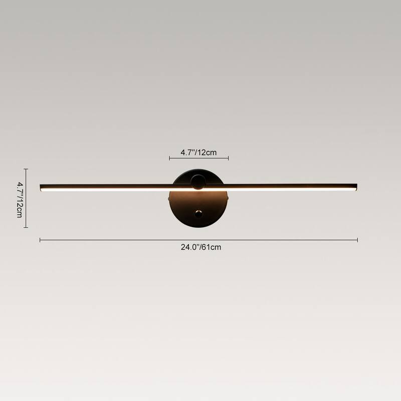 Modern Minimalist Adjustable Linear Dimmable LED Wall Vanity Light