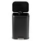 preview thumbnail 35 of 48, Fingerprint-Proof Commercial Trash Can, Stainless Steel, Soft-Close Lid, Foot Pedal, Indoor Recycling,for Kitchen/Office