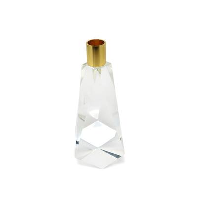Crystal with Gold Candle Holder