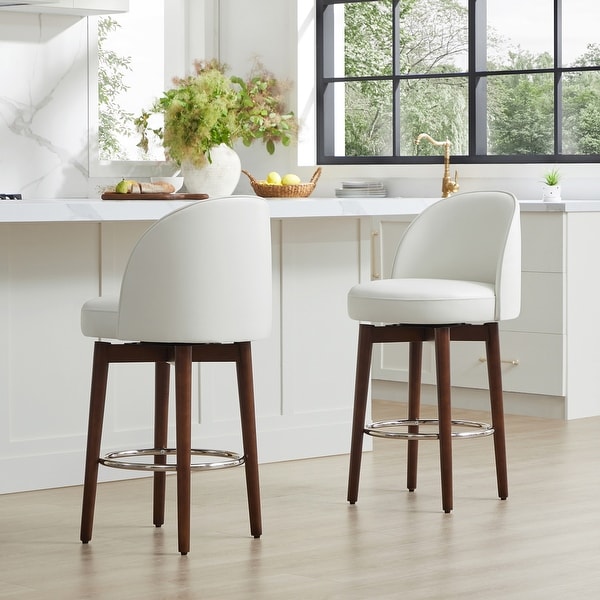Elaine 26 inch Swivel Counter Height Bar Stools Set of 2