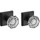 Baldwin Crystal Privacy Door Knob with Square Rose - Bed Bath & Beyond ...