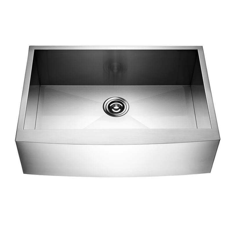 Luxier AFS30-18Z 30 in. Stainless Steel Apron Farmhouse Kitchen Sink