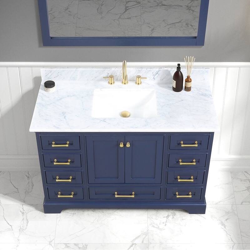 Blossom Copenhagen 48" Bathroom Vanity with Marble Top & Ceramic Sink