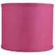 Classic Burlap Drum Lampshade, 8-inch to 16-inch Bottom Size Available - 12" - Fuchsia