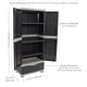 preview thumbnail 6 of 13, Sunnydaze 3-Shelf Plastic Lockable Storage Cabinet - 57.5"