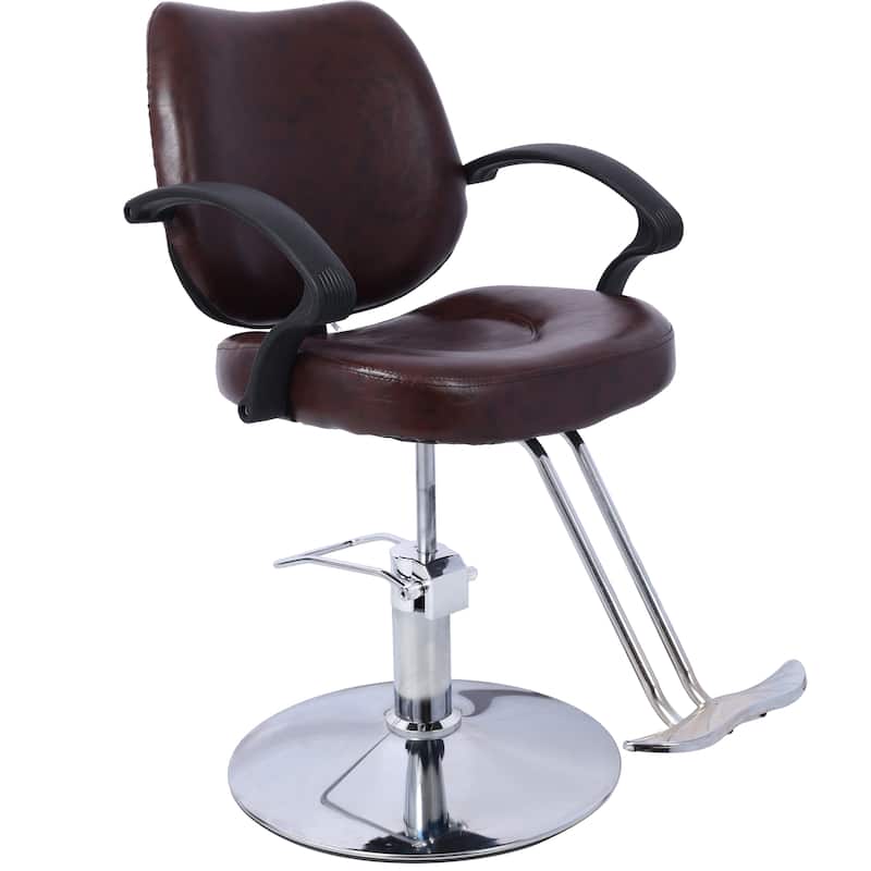 Hair Salon Chair Styling Heavy Duty Hydraulic Pump Barber Chair Beauty Shampoo Barbering Chair,with Barber Cape