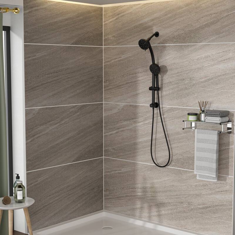 Topcraft Wall Mount Multi-Functional Dual Head Showerhead
