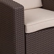 preview thumbnail 9 of 17, Faux Rattan Chair with All-Weather Cushion