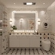 preview thumbnail 135 of 161, Large LED Bathroom mirror Tempered Glass Dimmable Anti-Fog Vanity Mirror