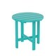 preview thumbnail 7 of 33, Laguna 18-inch Poly Eco-Friendly All Weather Round Side Table Turquoise