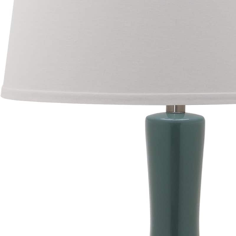 SAFAVIEH Lighting Danelle 32-inch Navy Gourd Lamp (Set of 2) - 17"x17"x32" - 17Wx17Dx32H