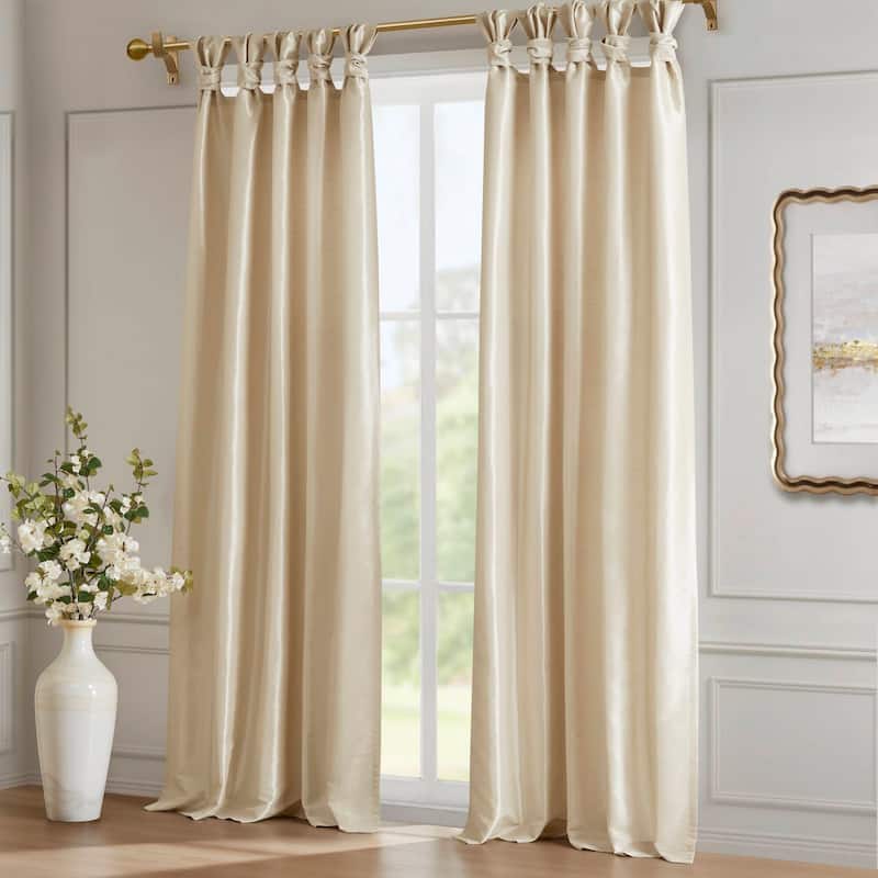 Madison Park Emilia Twist Tab Total Blackout Window Curtain Panel