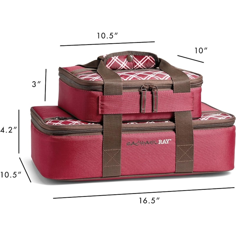 Rachael Ray 5055RR2583 Burgundy Lugger Duo