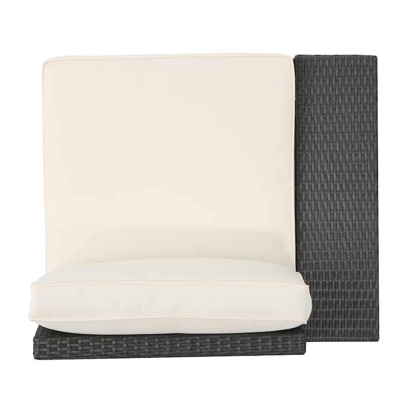 Roomfitters Modular Wicker Seating Set with Cushions for Outdoor Relaxation, Versatile Patio Chairs