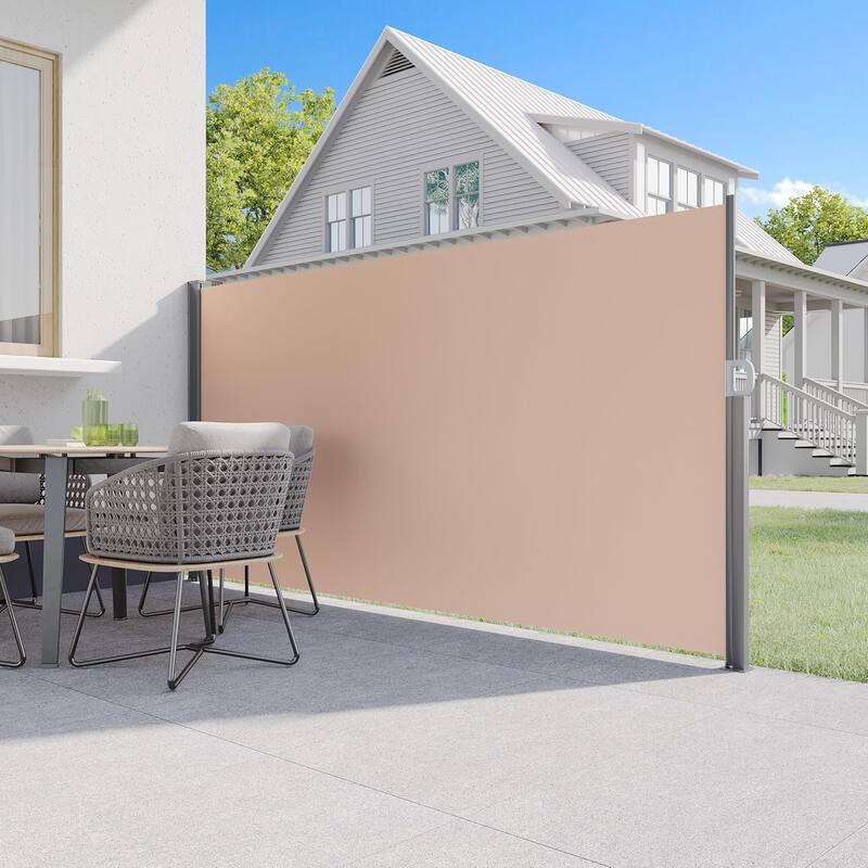 AECOJOY Retractable Side Awning Outdoor Privacy Screen