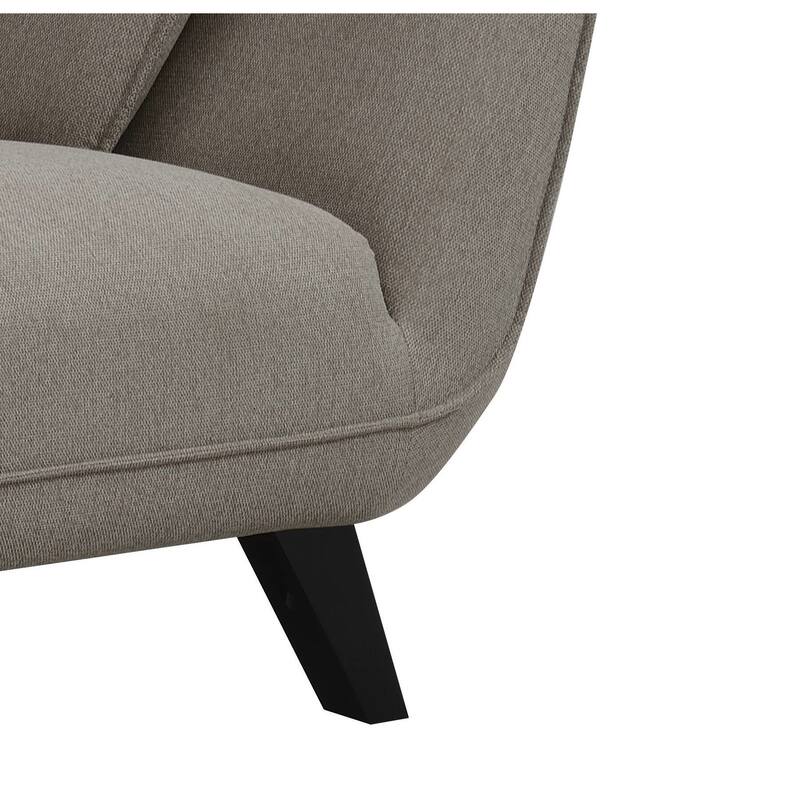 Brown Linen Loveseat