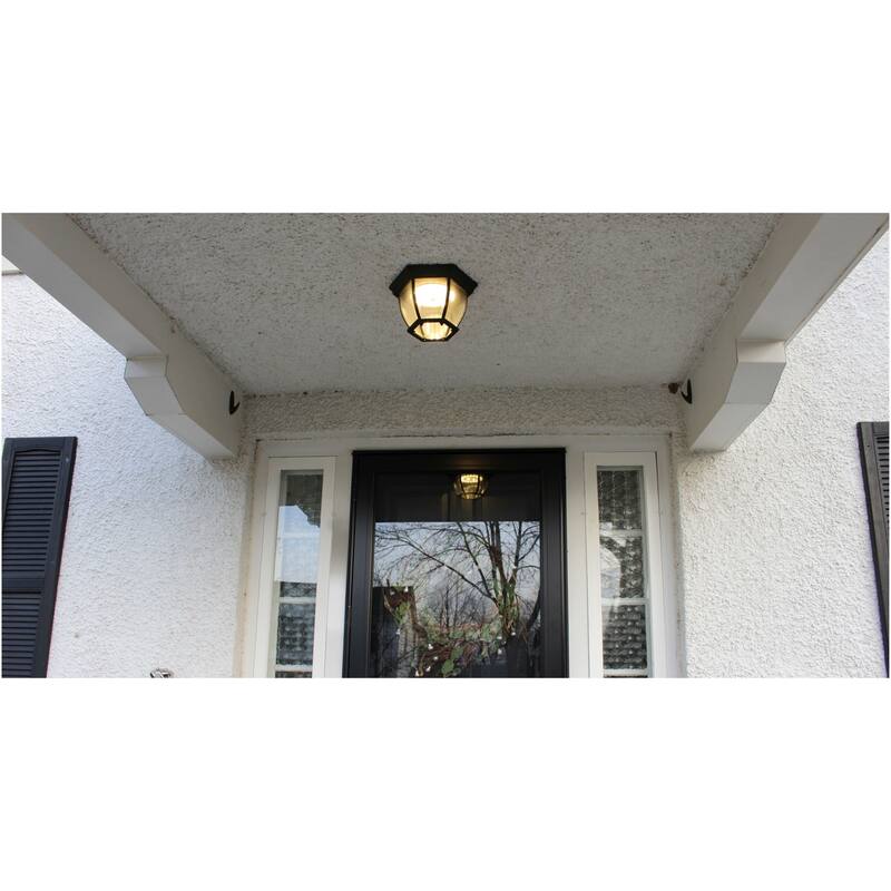 Design House Canterbury 10-13/16" Wide Integrated LED Outdoor Flush