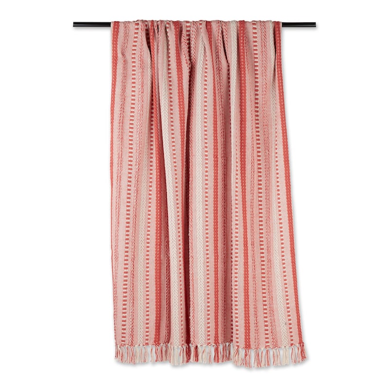 DII Braided Stripe Decorative Throw