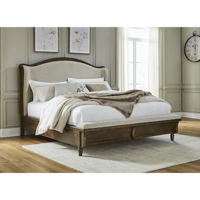Signature Design by Ashley Sturlayne Brown/Beige Upholstered Panel Bed
