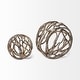 preview thumbnail 17 of 17, Sphaira I Small Silver Cast Aluminum Decorative Tree Branch Orb