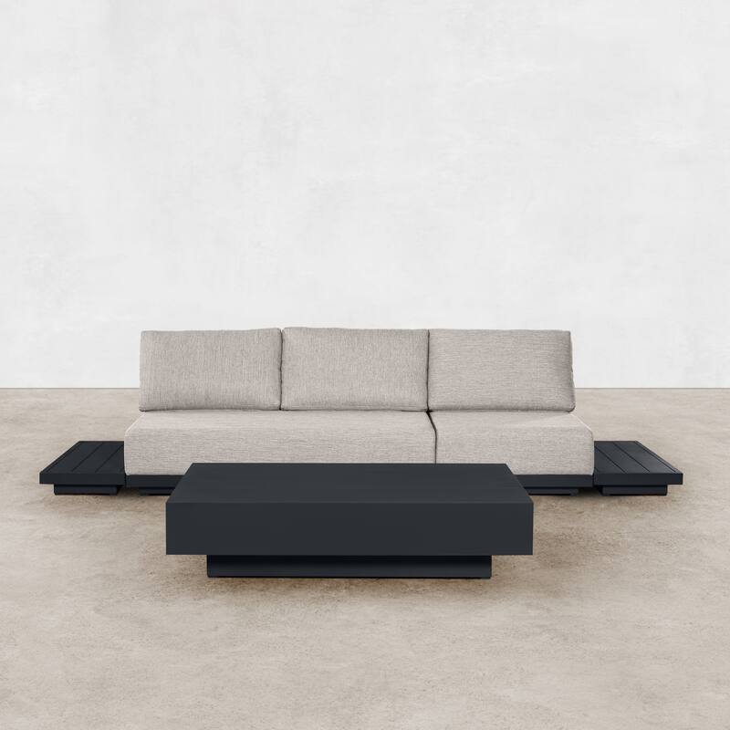 Oslo Aluminum Outdoor Upholstered Lounge Set - 5-Piece