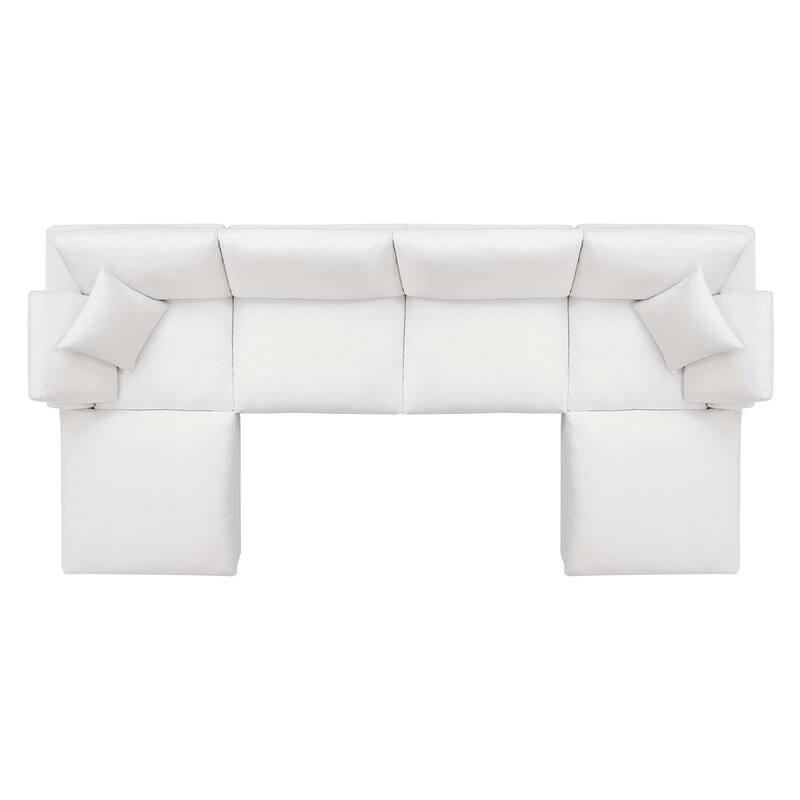 Commix 6-Piece Down Filled Overstuffed Sectional Sofa