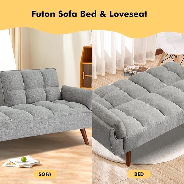 75undefined Convertible Futon Sofa Bed, Small Futon Couch with