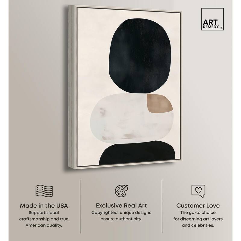 Pebble Pillars II Canvas by Art Remedy