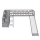 preview thumbnail 28 of 29, Twin Size Stairway Loft Bed with Two Drawers and Slide,Minimalistic, Stylish Bed Frame