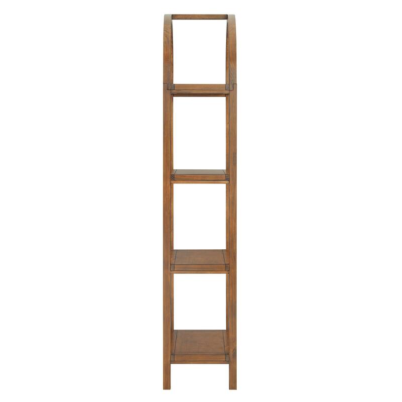 Vexley 72 Inch Large Arched Bookshelf