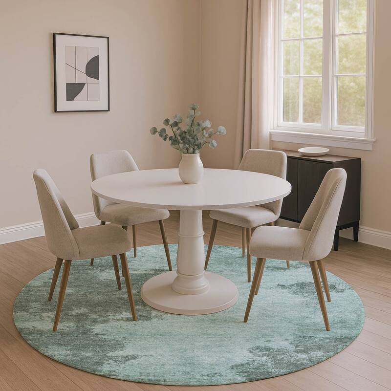 Premium Washable Super Soft Mayfield Rug - Teal - 8' x 8'