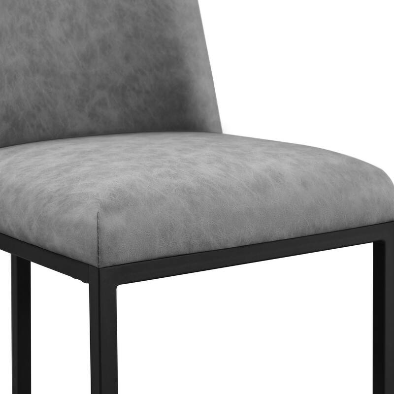 Yaheetech Counter Stools Set of 2 with Back Faux Leather Barstools with Metal Stand