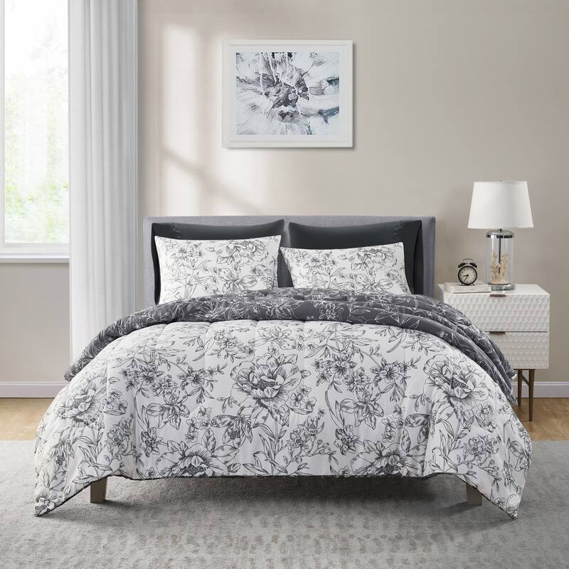 Wonderful Sophia 5-Piece Floral Pattern Comforter Set