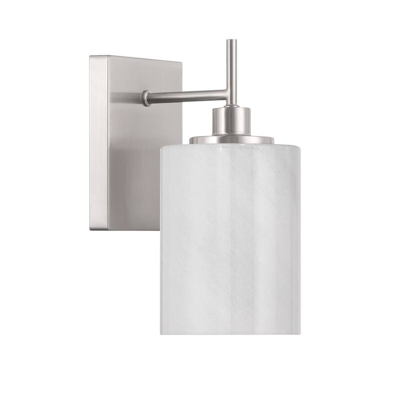 1-Light Wall Sconce By Trade Winds - Brushed Nickel