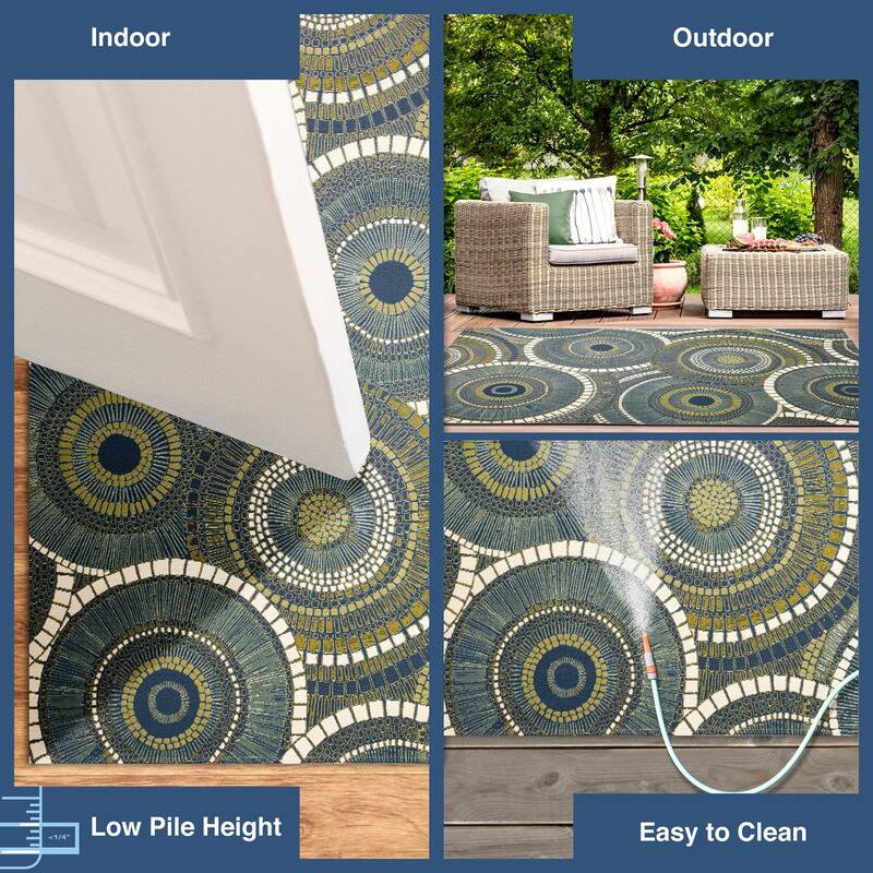 Liora Manne Marina Circles Indoor/Outdoor Area Rug