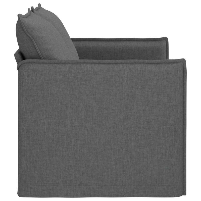 vidaXL Sofa Dark Grey Fabric