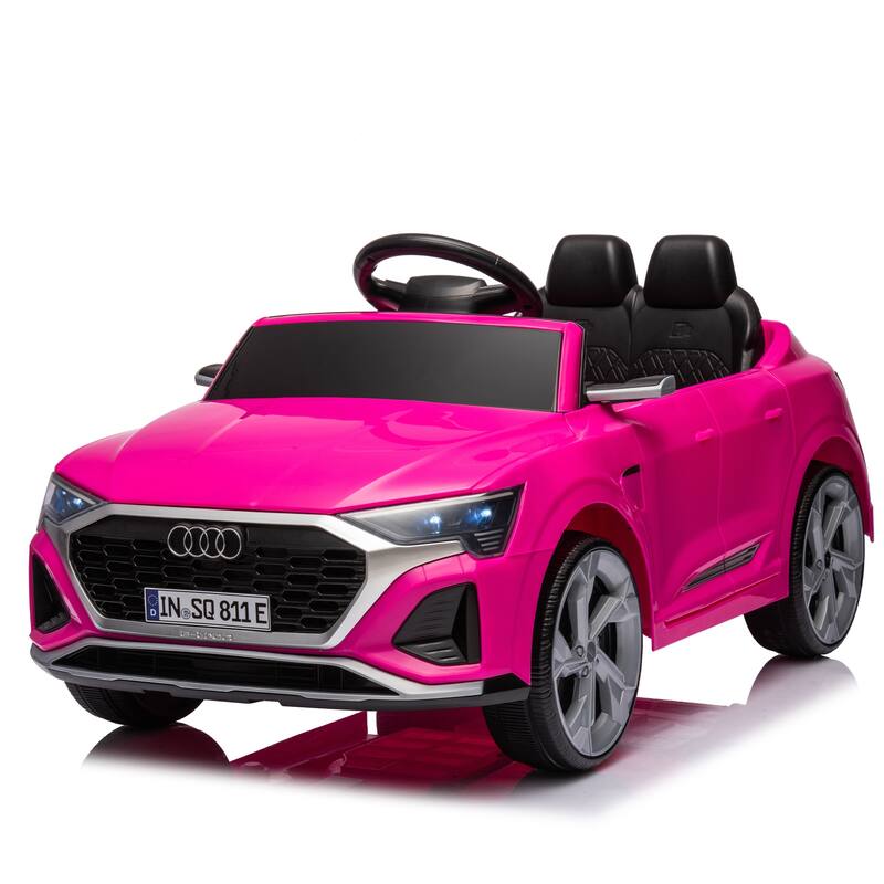 12V Kids Ride On Electric Car W/Parents Remote Control,Licensed Audi Sq8 For Kids,Volume Control,For Kids Aged 3-6.