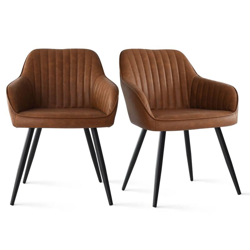 Upholstered Side Chair with Arms (Set of 2)