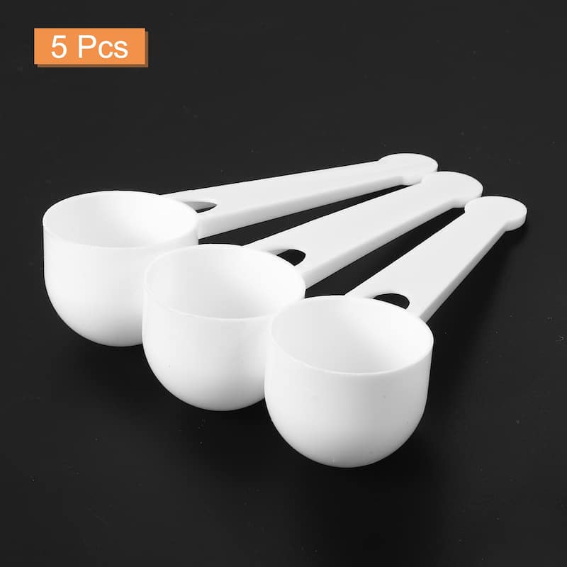 Plastic Measuring Spoons Powder Scoops Spoon Kitchen Spoons, 10g White