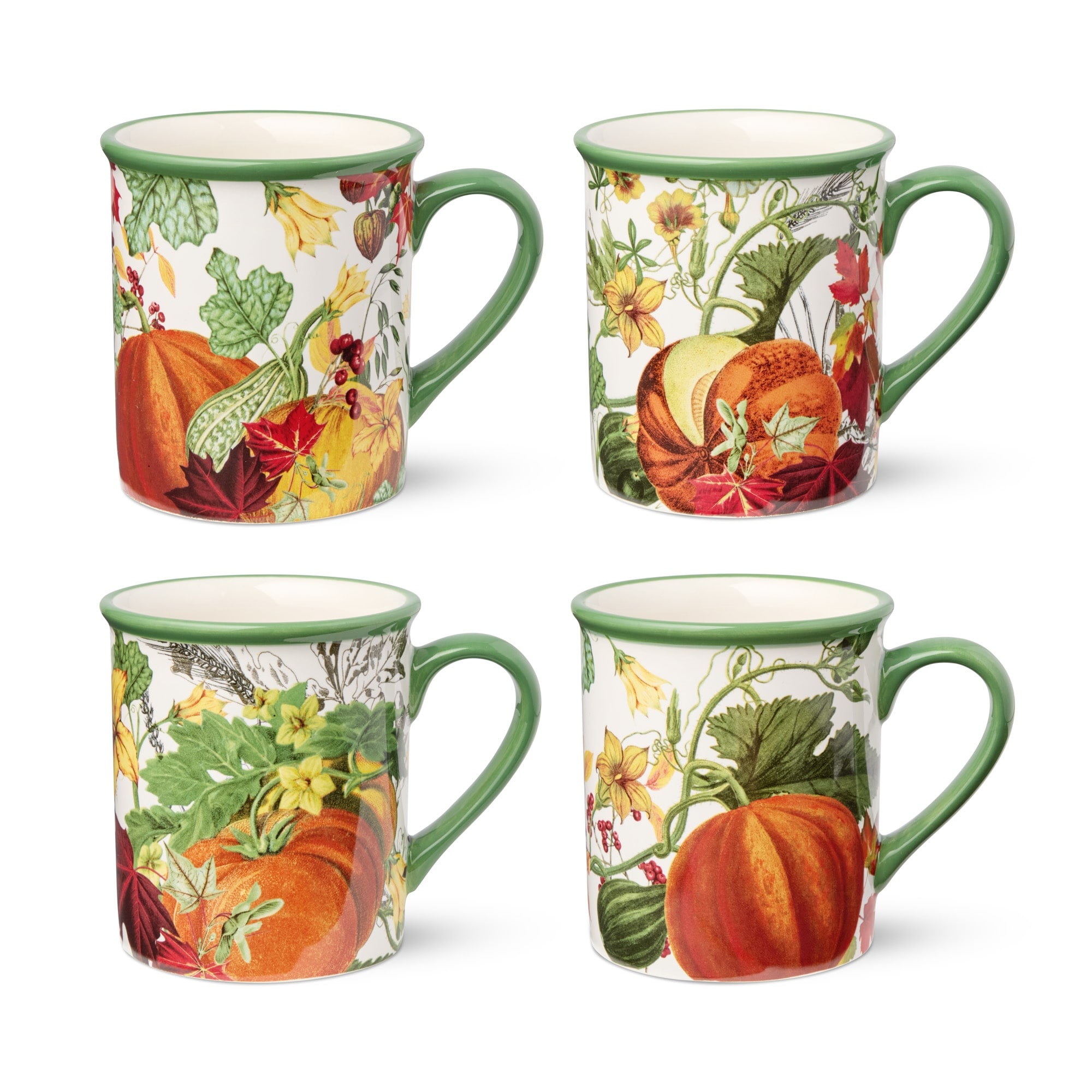 Certified International Harvest Fields 18 oz. Mugs, Set of 4 Assorted Designs