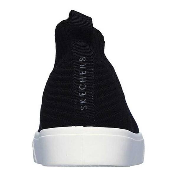 Shop Skechers Women S Poppy Like Socks Mid Top Sneaker Black