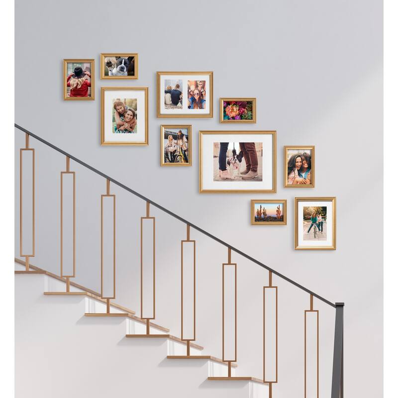 Kate and Laurel Adlynn Glam 10-piece Wall Picture Frame Set