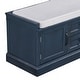 preview thumbnail 50 of 48, Storage Bench with 2 Drawers and 2 Cabinets, Shoe Bench with Removable Cushion for Living Room