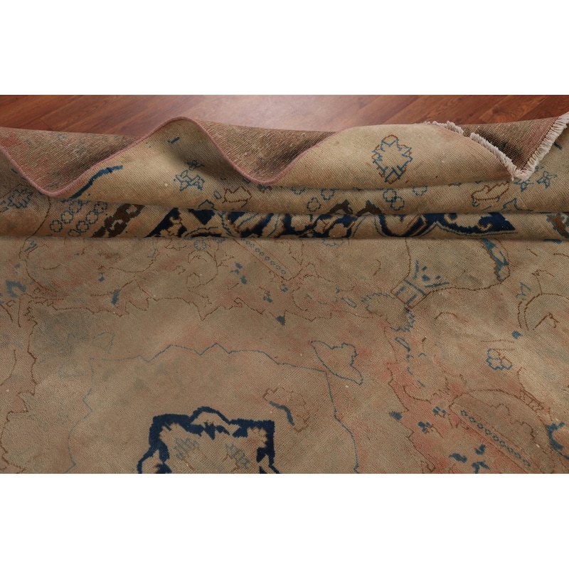 Kashmar Persian Vintage Area Rug Handmade Wool Carpet - 9'9" x 12'6"