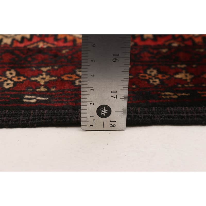 Teimani Red Rug 3'9" x 6'4" - 3'9 x 6'4